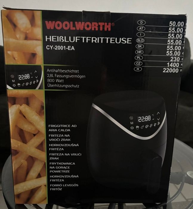 Air fryer woolworth 800 wat