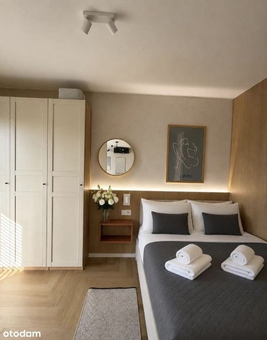Apartament koło Mrągowa przy stoku narciarskim z widokiem na jezioro