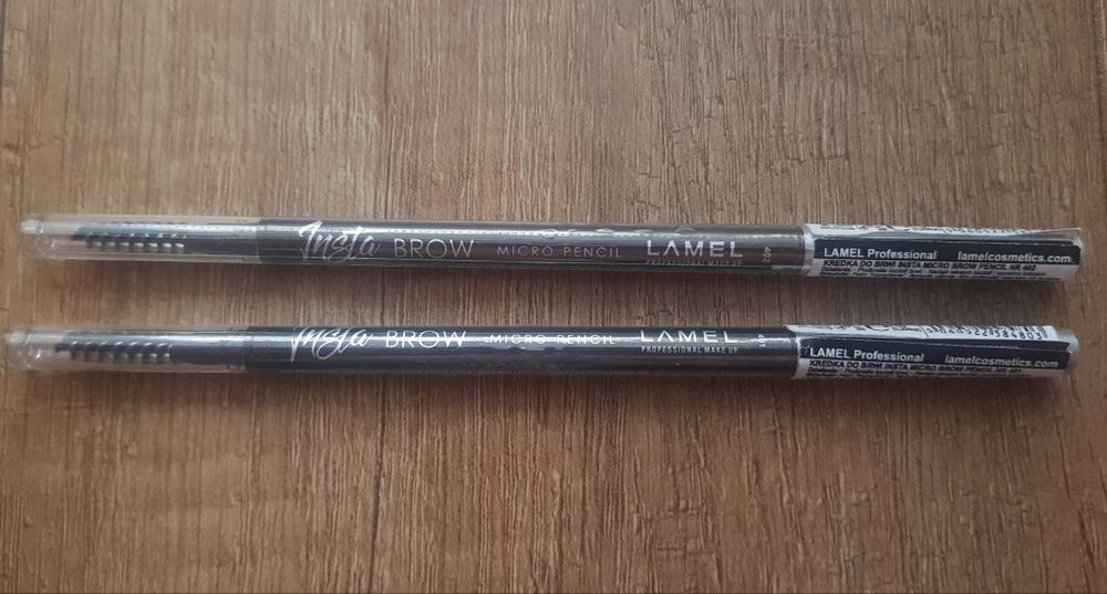 Lamel kredka do brwi ze szczoteczką ciemny brąz 401