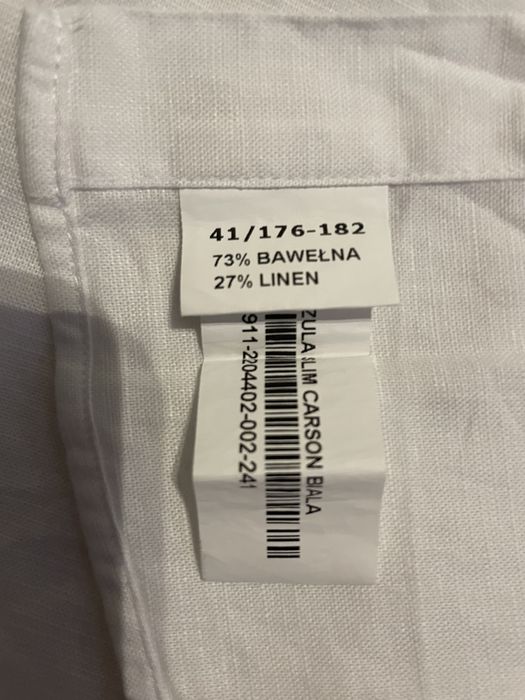 Koszula męska biała PAWO rozm 41