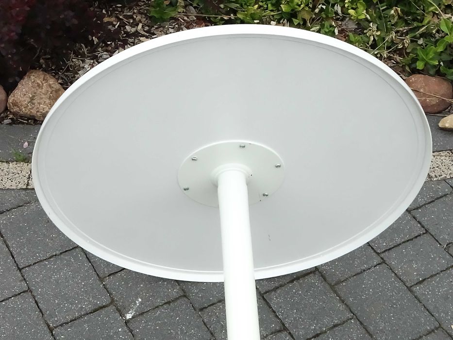 Biały Stolik Ogrodowy / Kawiarniany – Stabilny, Okrągły 70cm