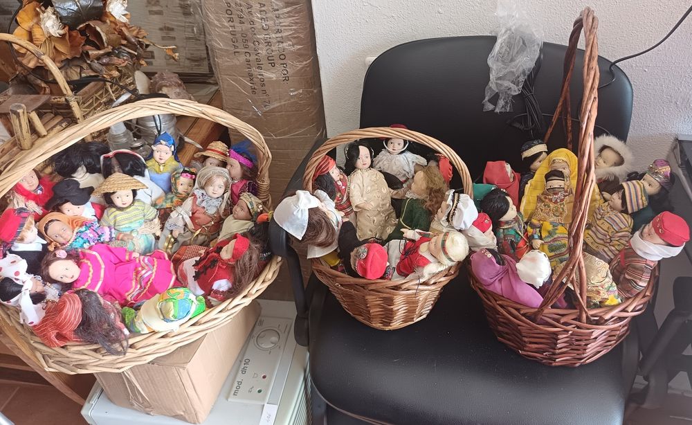 Coleção bonecas do mundo porcelana