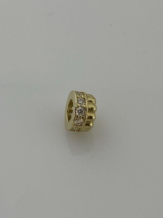 Złoty element charms na bransoletkę Pandora, Próba 585. Nowy (6131)