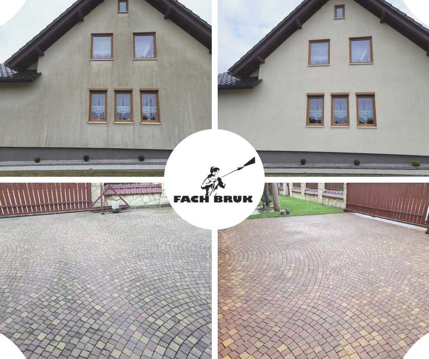 Mycie elewacji, dachów, kostki brukowej, impregnacja, gwarancja