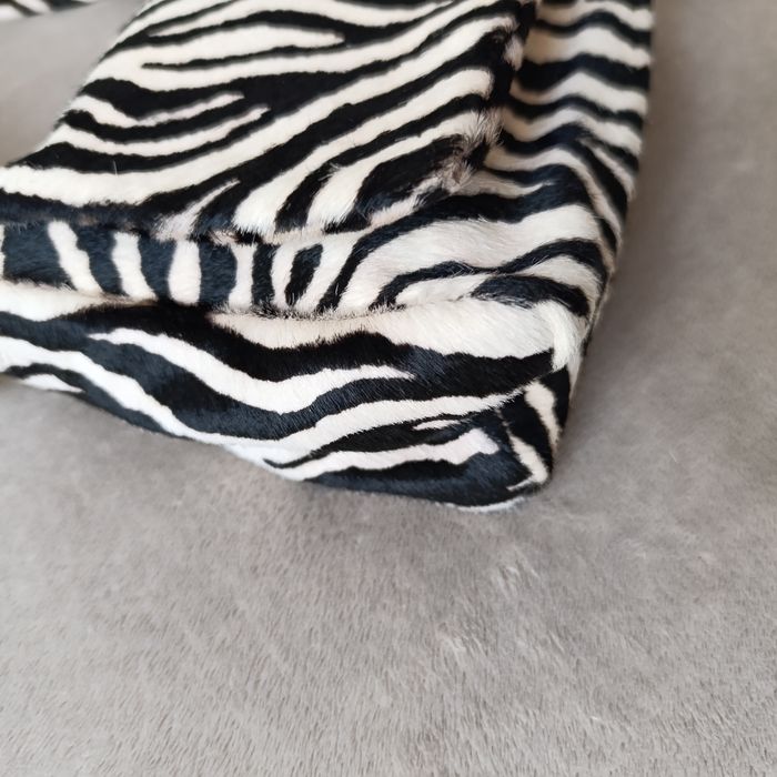Torebka Zara skórzana zebra animal print mała