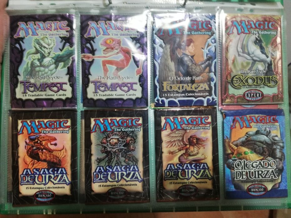 Boosters e Deckbox Antigos de Magic The Gathering