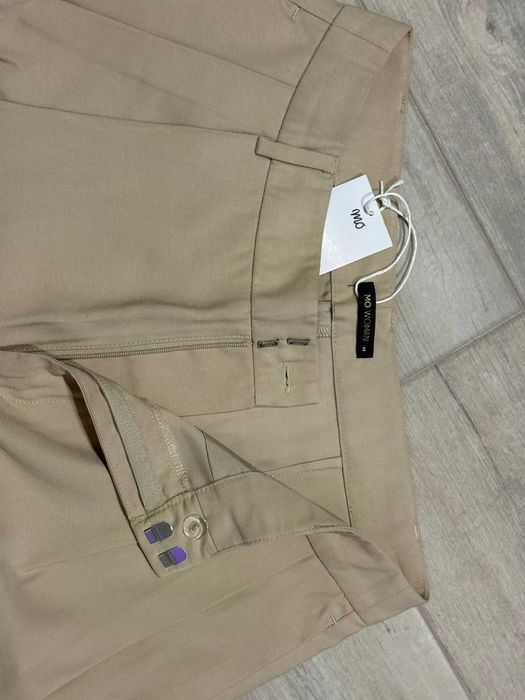 Calças Modalfa wide leg bege M