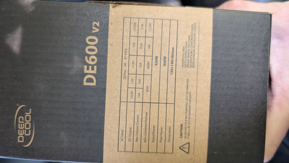 Блок живлення DeepCool DE600 v2 (450W/ 600W Peak
