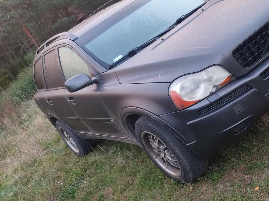 Części volvo xc90 2.4 d5 silnik skrzynia drzwi skóra lampa szyba hak