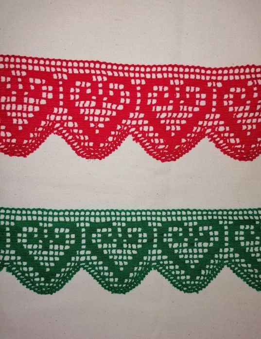 Rendas em algodão com 6 e 7 cm de largura