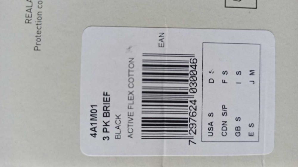 Adidas slipy męskie 3 szt czarne Active Flex Cotton rozm. S