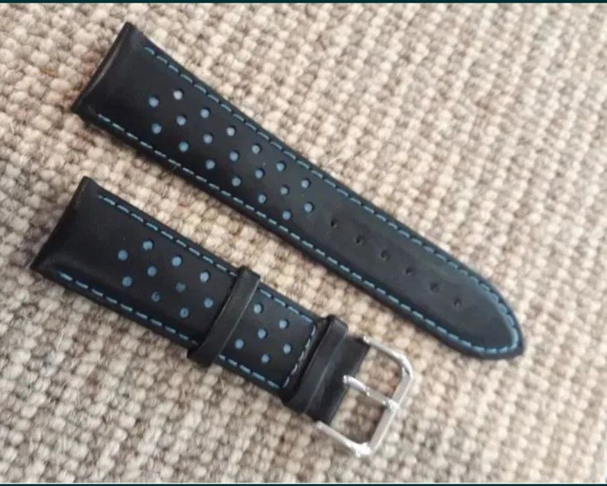 Bracelete Pele Azul  22mm
