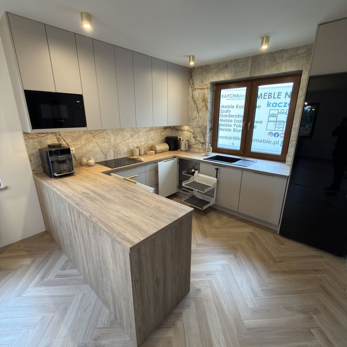 Producent - Mebli na Wymiar Meble Kuchenne DARMOWA WYCENA Szafa Garderoba Biurko Komoda Kuchnia Projekt Remont Montaż Transport Zabudowa stolarz