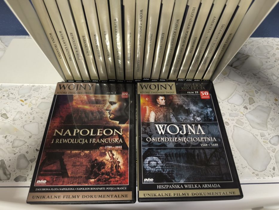 które zmieniły świat, zestaw  19 płyt DVD + czasopisma.