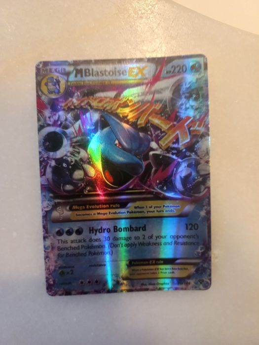 Carta do blastoise EX pokemon