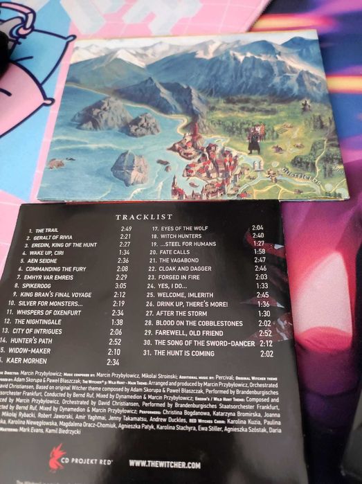 Banda Sonora e Mapa de Witcher 3