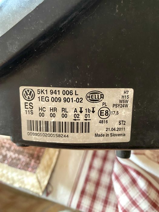 Par de Óticas Originais Hella Golf 6 GTI - Estado Impecável