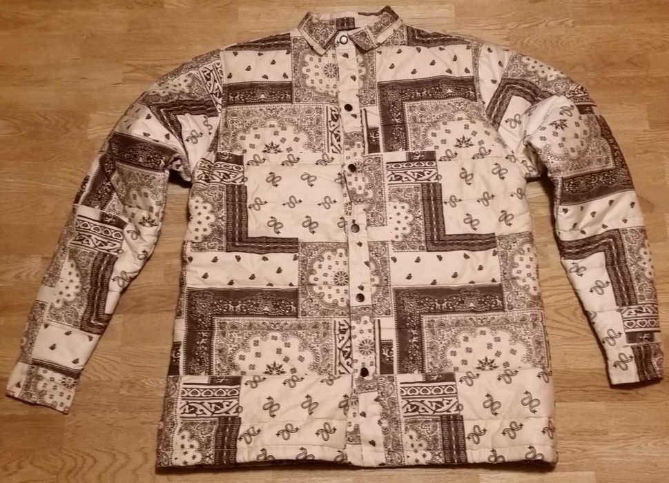 BANDANA L/XL streetwear koszulowa kurtka boxy koszula bomber hip hop