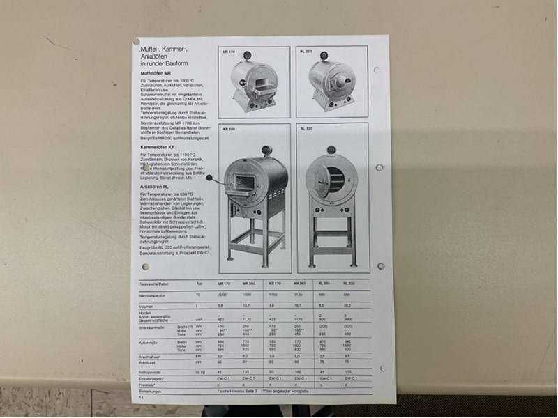forno de laboratório heraeus - mr 260