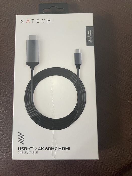 Кабель Satechi usb-C 4K 60HZ HDMI 1.8M