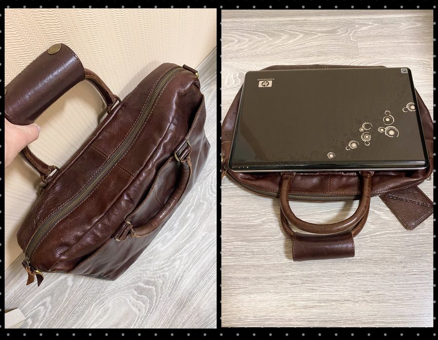 Чоловіча шкіряна сумка / портфель Cowboysbag для ноутбука