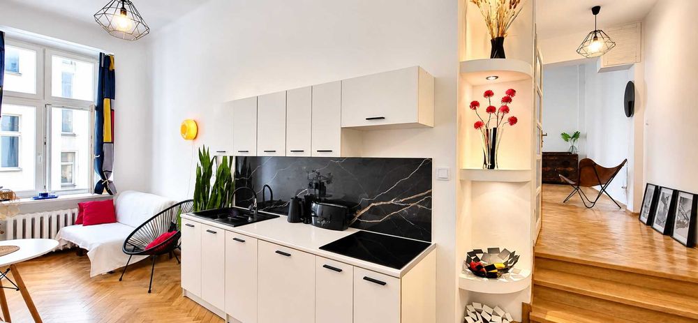 Designerski apart.72m2-WYSOKI NA 3,6M+GARDEROBA-cisza,ulica Hoża 39