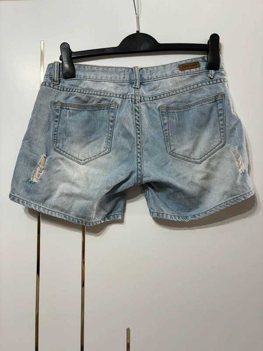 Spodenki szorty jeans przetarcia