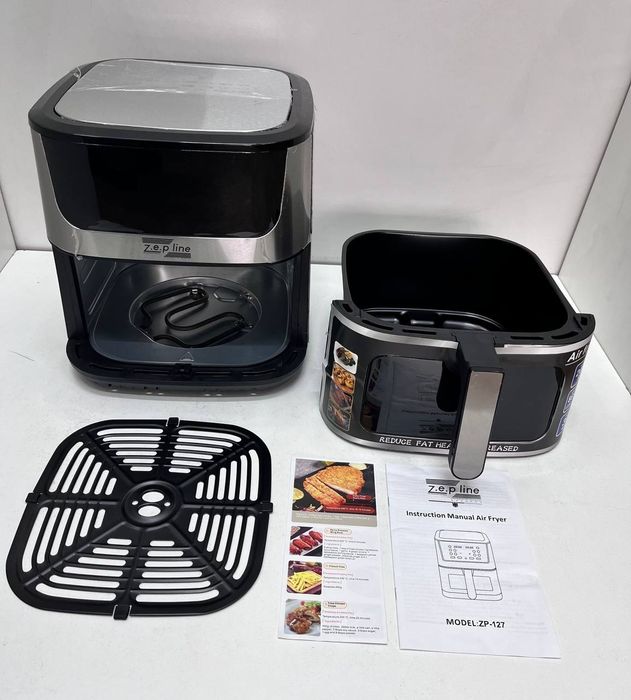 Аэрофритюрница 12л ZP-127 4000Вт на два тени та сенсорним керуванням