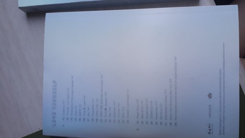 Album bts love yourself answer kpop