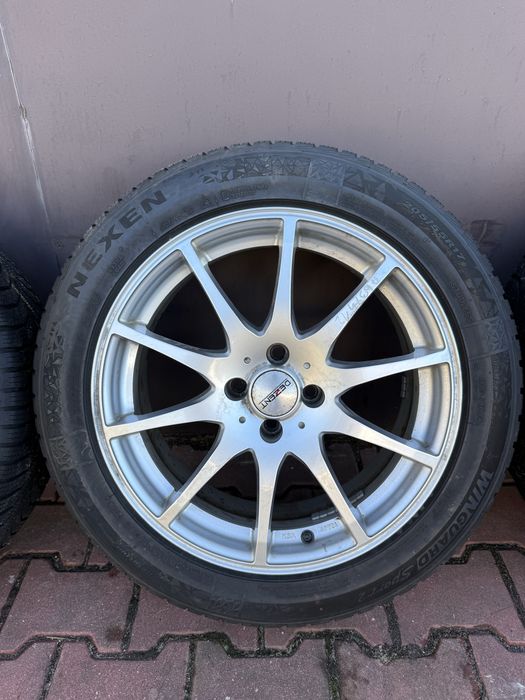 Komplet kół zimowych 4x100 Renault Dacia Kia 205/55/17 Nexen 2024r