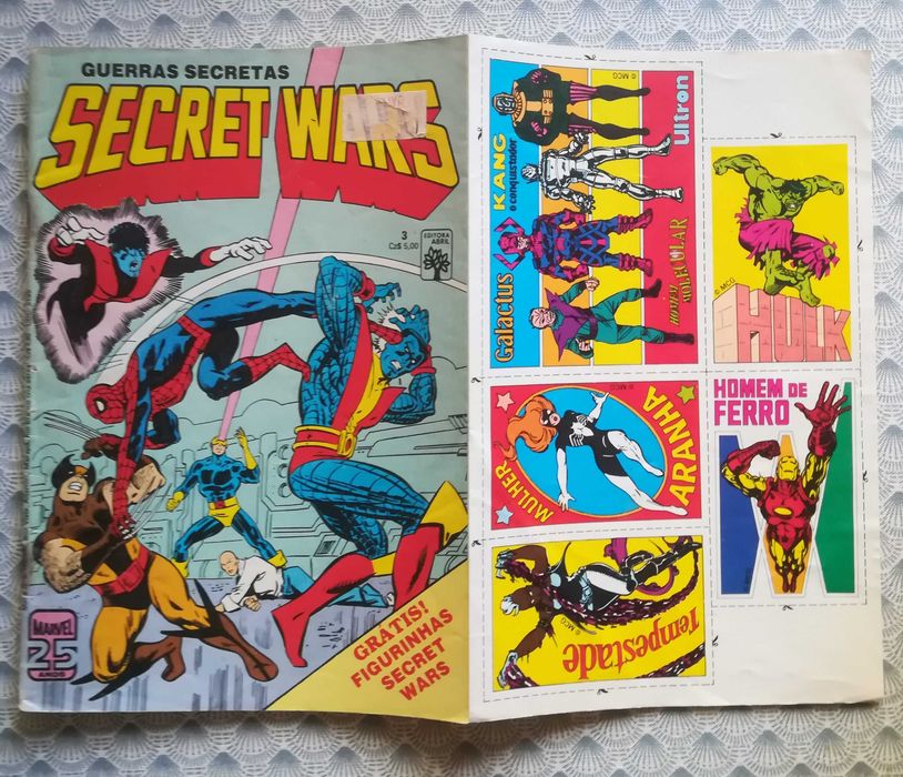 Cinco revistas Marvel das Secret Wars e do Homem de Ferro todas por 5€