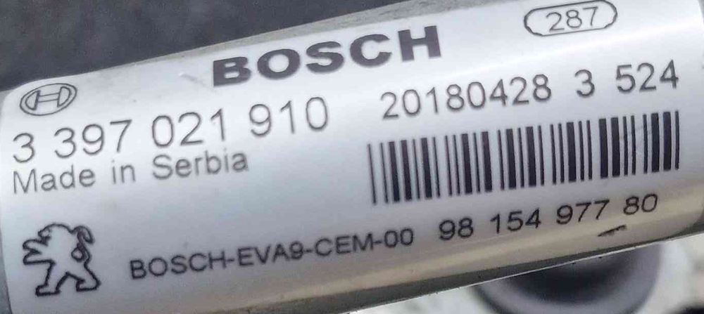 Motor Limpa Vidros Frente PEUGEOT 2008 I (CU_) ano 2017