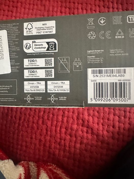 Наушники Logitech G435