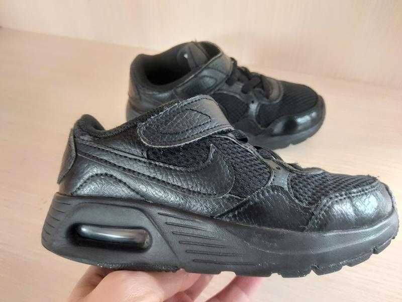 Детские кроссовки кеды nike air max sc ps 'triple black'