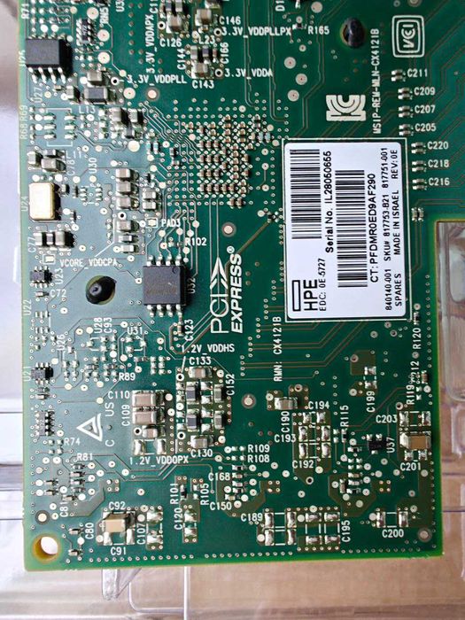 Сетевая карта HP 640SFP28 1-25GB 2xSFP+ ConnectX-4 Lx SFP RJ45 модули