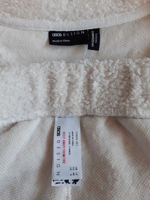 Плюшевый костюм для беременной - кофта и штаны, тедди asos