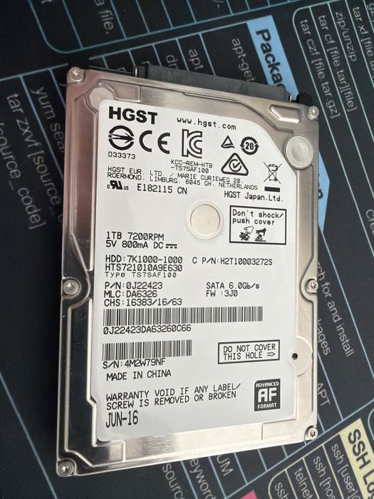 Dysk 2,5 cala  pojemność 1 TB