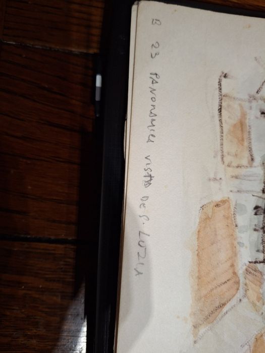 Aguarela pintura Manuel Jorge Lisboa