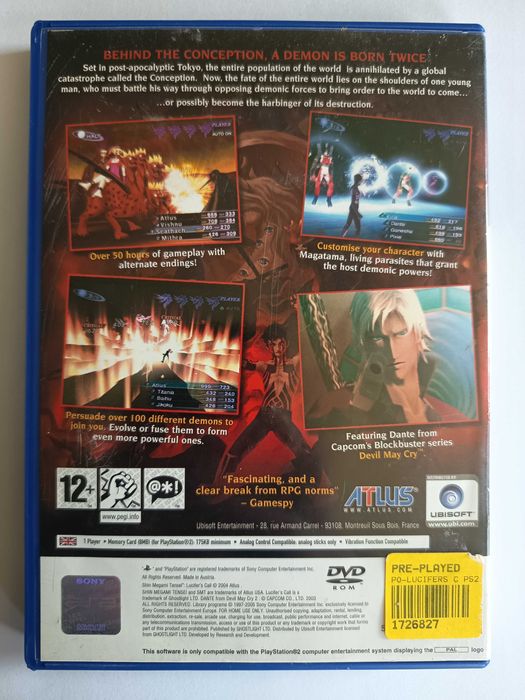 Shin Megami Tensei Lucifer's Call PS2 PlayStation 2 angielska komplet