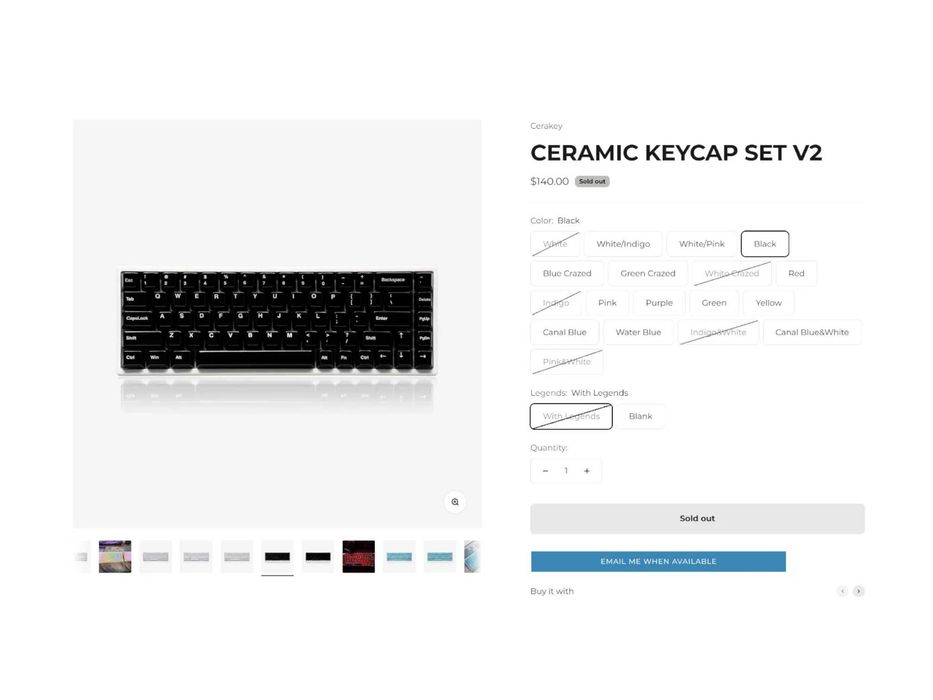 Кейкапи для механічних клавіатур Black/White (A+B+C)