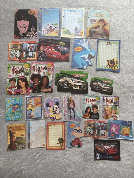 Zestaw kartczek kolekcjonerskich do segregatora