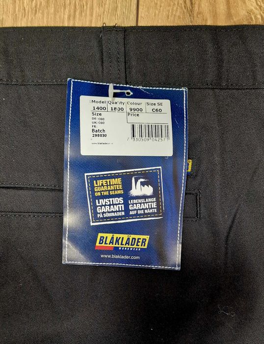 Spodnie robocze firmy Blaklader  rozm XXXL    /  60