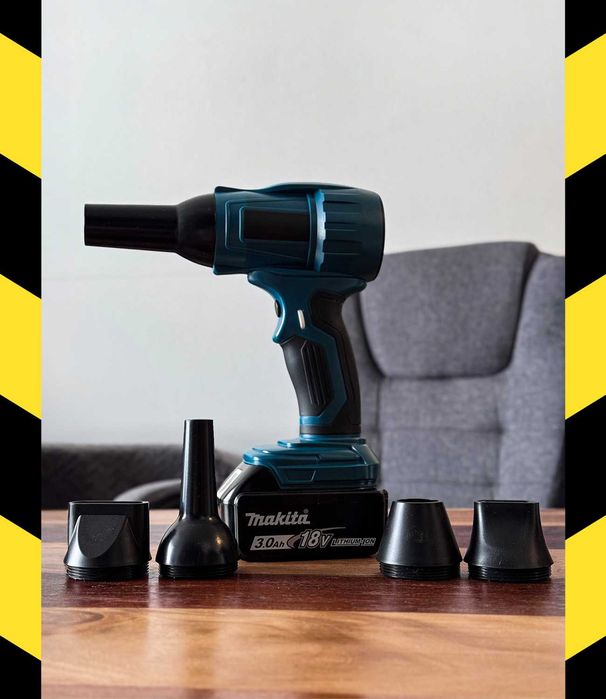 Akumulatorowy pistolet do czyszczenia wnętrza auta NA BATERIE MAKITA