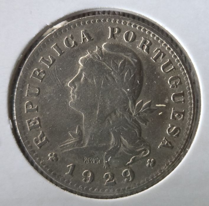 Moeda de 20 centavos  de 1929 de São Tomé e Príncipe
