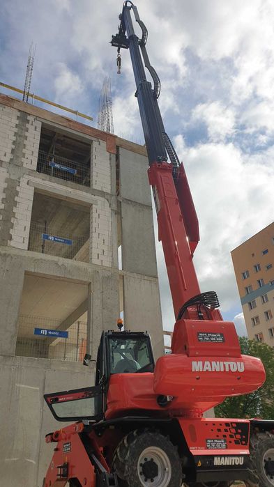 Wynajem ładowarka teleskopowa merlo roto mrt manitou jcb 6m-37m