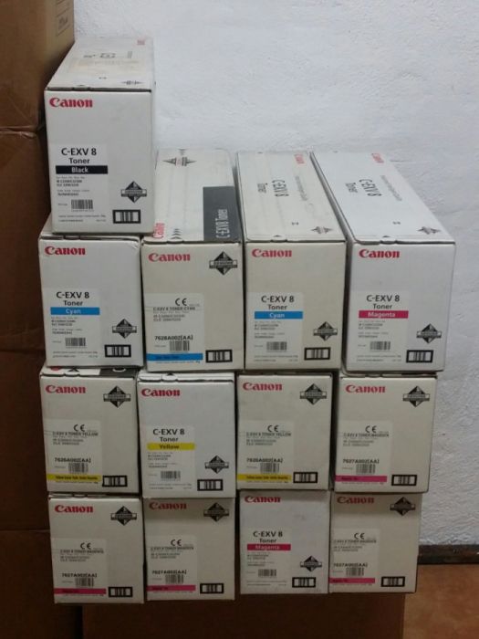 Toners toner tonner Originais Canon EXV 8, novos selados em caixa