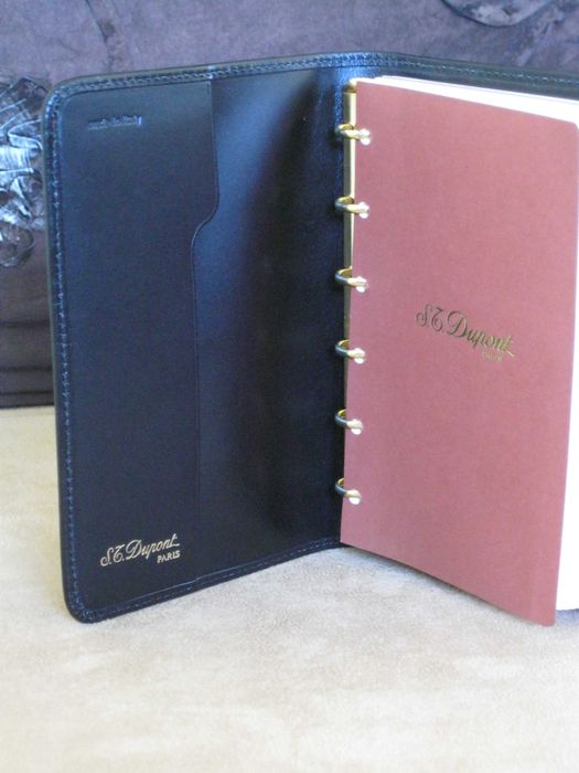 S.T.Dupont Agenda (Filofax) em Pele Original
