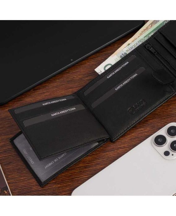 Portfel męski skórzany elegancki