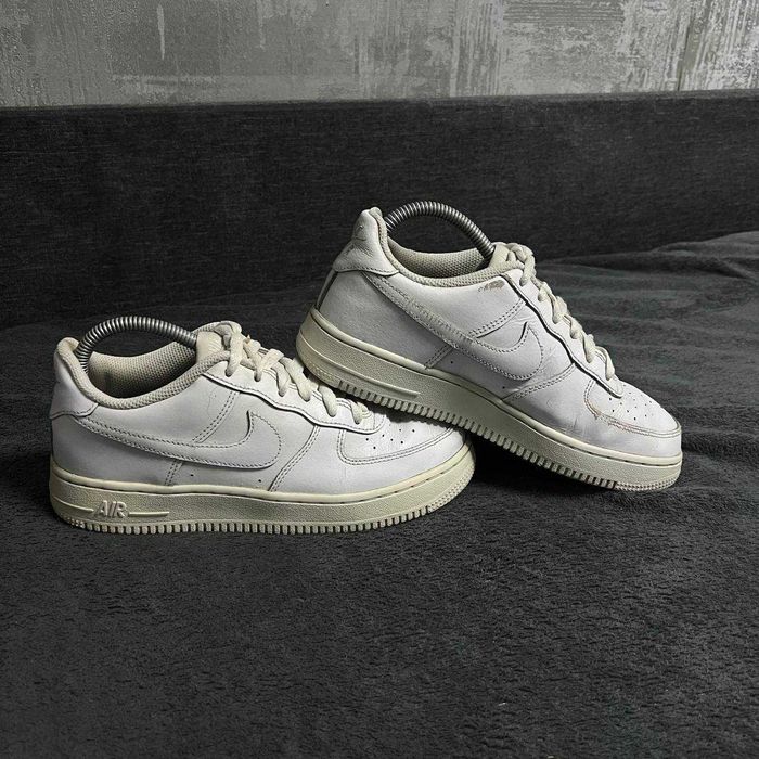 Обувь 38 кроссовки Nike Air Force 1 белые кожаные 38