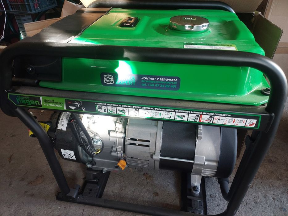 Agregat prądotwórczy  Hagen 3,2 kW (maksymalna 3,8 kw), Nowy